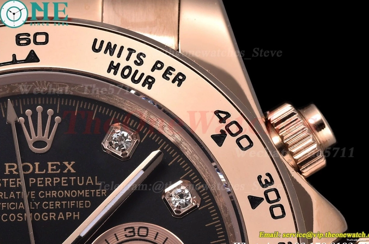 A3836 Black 40mm Dia Daytona RG RG GDF Dial 0217